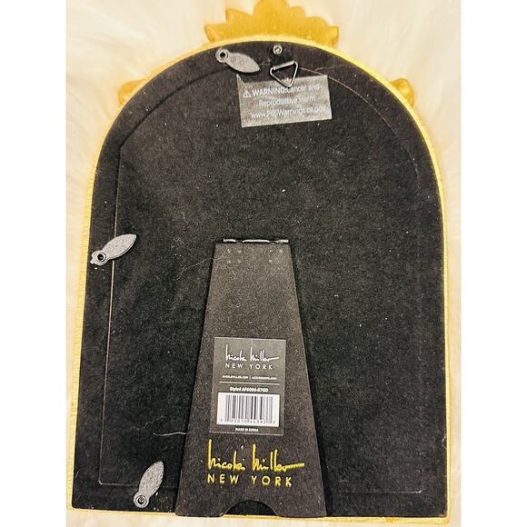 Nicole Miller Hollywood Regency Style Gold Arch Photo Picture Frame 5x7 - Picture 2 of 2